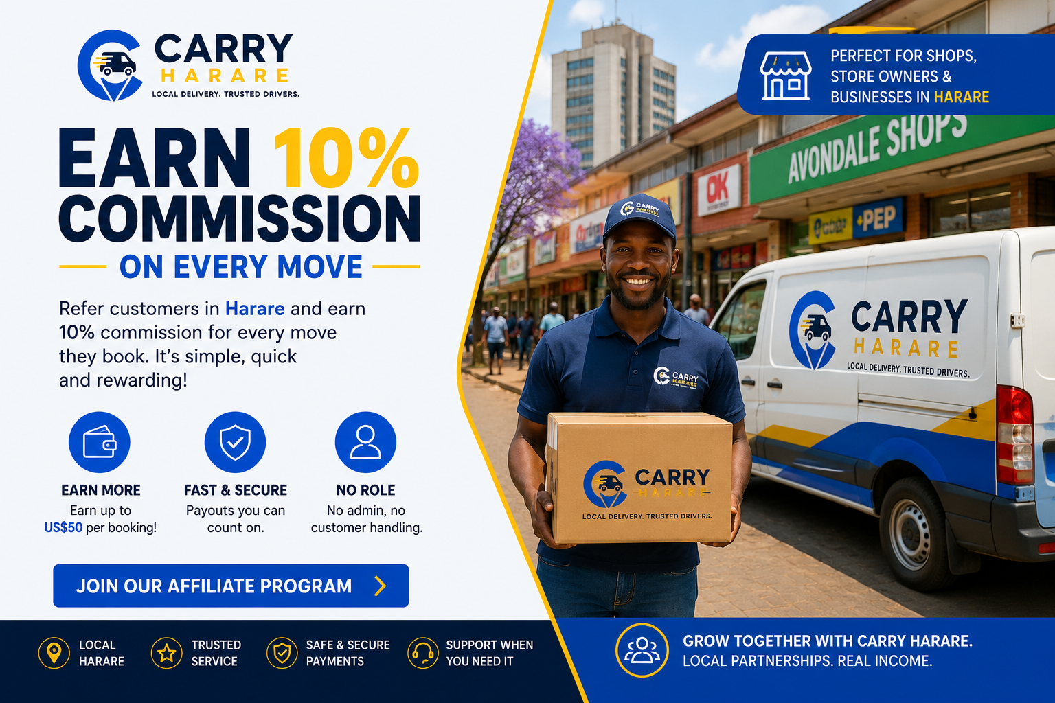 Carry Harare affiliate partner programme